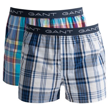 Gant 2P Cotton With Fly Boxer Shorts Rudet bomuld X-Large Herre