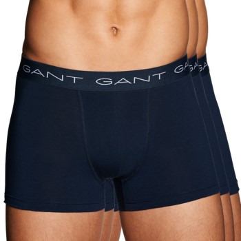 Gant 3P Essential Basic CS Trunks Marineblå bomuld Small Herre