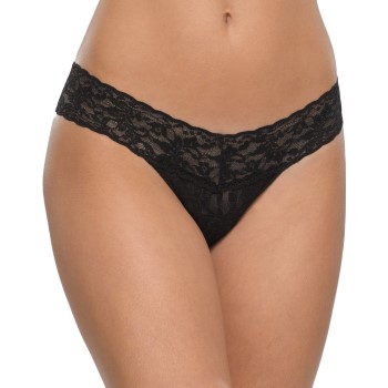 Hanky Panky Trusser 3P Low Rise Thong Sort nylon One Size Dame