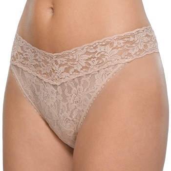 Hanky Panky Trusser Original Rise Thong Beige nylon One Size Dame