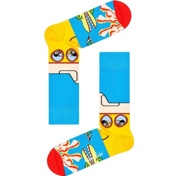 Happy socks Strømper Beatles Yellow Submarine Sock Blå bomuld Str 36/40