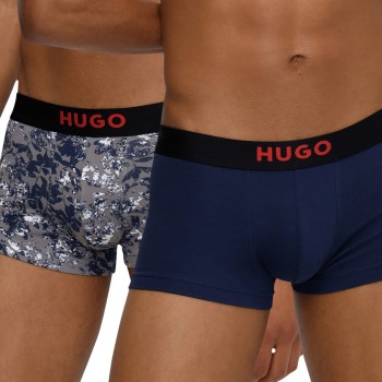 HUGO 2P Brother Trunk Blå/Hvid bomuld Large Herre