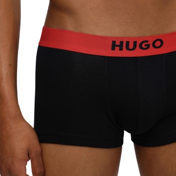 HUGO Iconic Trunk Sort/Rød bomuld X-Large Herre