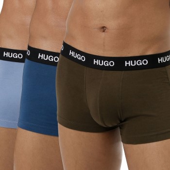 HUGO 3P Triplet Trunk Blå/Grøn bomuld X-Large Herre