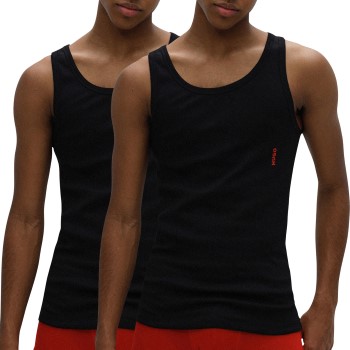 Se HUGO 2P Twin Tank Top Sort bomuld Large Herre ved Timarco