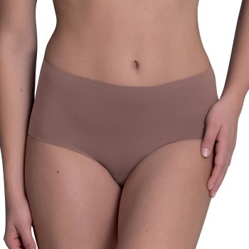 Anita Trusser Essentials High Waist Brief Brun S/M Dame