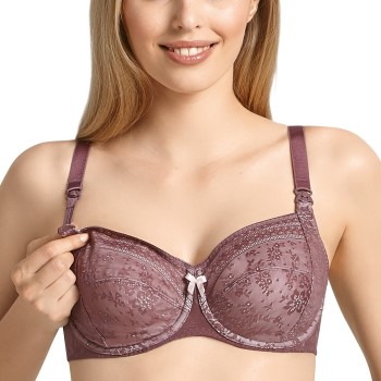 Anita Bh Fleur Underwire Nursing Bra Berry/Lilac polyamid C 70 Dame