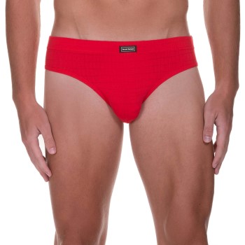 Bruno Banani Check Line 2.0 Sports Brief Rød polyamid Small Herre