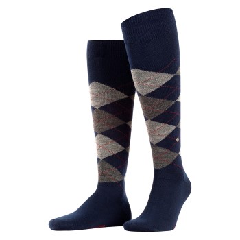 Burlington Strømper Edinburgh Wool Knee High Sock Marineblå Str 40/46