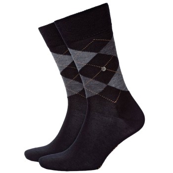 Burlington Strømper Edinburgh Wool Sock Sort Str 46/50 Herre