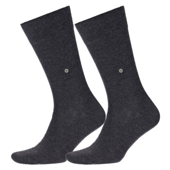 Burlington Strømper 2P Everyday Cotton Sock Grå Str 40/46 Herre