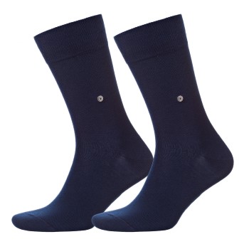 Burlington Strømper 2P Everyday Cotton Sock Marineblå Str 40/46 Herre