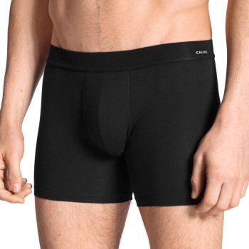 Calida Cotton Code Boxer Brief With Fly Sort bomuld Medium Herre