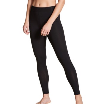 Se Calida Elastic Leggings Sort bomuld Medium Dame ved Timarco