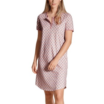 Se Calida Lovely Nights Sleepshirt Rosa Mønster  bomuld Large Dame ved Timarco