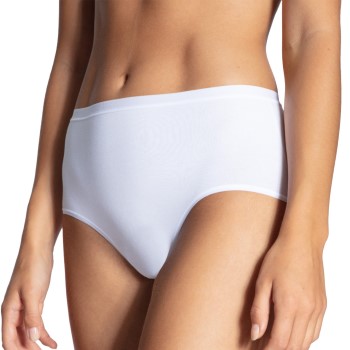 Calida Trusser Natural Comfort Brief Highwaist Hvid bomuld Medium Dame