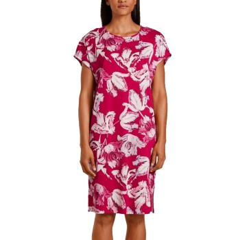 Se Calida Nights Sleepshirt Blooming Short Sleeve Rosa Mønster  bomuld Medium Dame ved Timarco