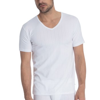 Se Calida Pure and Style V-shirt Hvid bomuld Small Herre ved Timarco