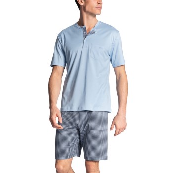 Se Calida Relax Choice Short Pyjamas Lyseblå bomuld Small Herre ved Timarco