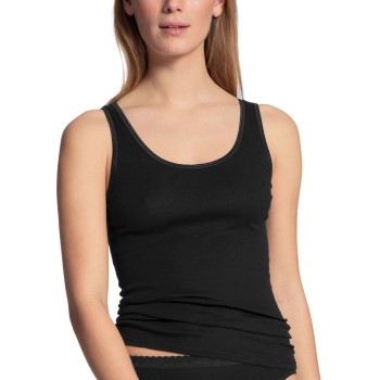 Calida Slip/Hosen Top Black Sort bomuld Small Dame