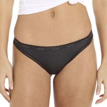 Calvin Klein Trusser Bottoms Up Refresh Bikini Sort polyamid Small Dame