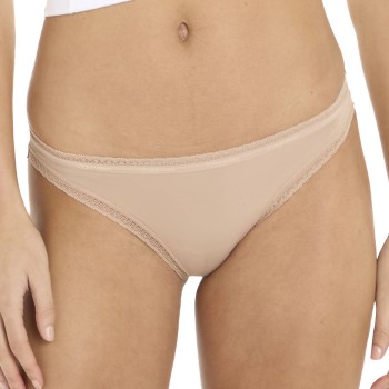 Calvin Klein Trusser Bottoms Up Refresh Bikini Beige polyamid Small Dame