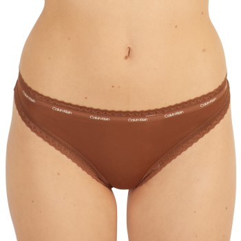 Calvin Klein Trusser Bottoms Up Refresh Thong Brun polyamid Large Dame