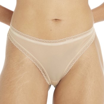 Calvin Klein Trusser Bottoms Up Refresh Thong Beige polyamid Small Dame