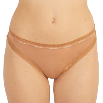 Calvin Klein Trusser Bottoms Up Refresh Thong Lysbrun  polyamid Small Dame