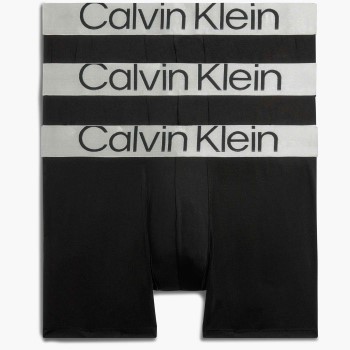 Calvin Klein 3P Boxer Brief Sort polyester Medium Herre