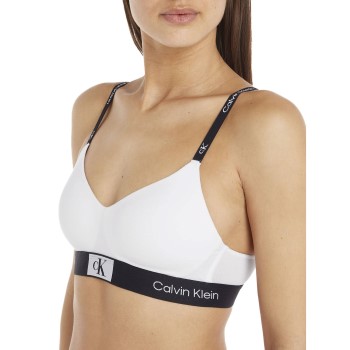 Calvin Klein Bh CK96 String Bralette Hvid bomuld Small Dame