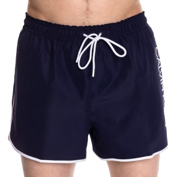 Calvin Klein Badebukser Core Solid Recycled Short Swim Shorts Marineblå polyester Medium Herre