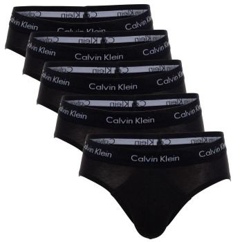 Calvin Klein 5P Cotton Stretch Brief Sort bomuld Large Herre