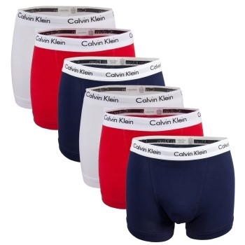 Calvin Klein 6P Cotton Stretch Trunks Flerfarvet-2 bomuld Small Herre