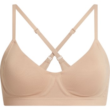 Calvin Klein Bh Fusion Flex Light Lined Bralette Beige polyamid Small Dame