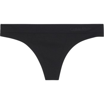 Calvin Klein Trusser Fusion Flex Thong Sort polyamid Large Dame