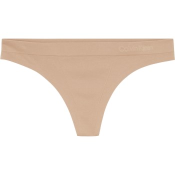 Calvin Klein Trusser Fusion Flex Thong Beige polyamid Small Dame