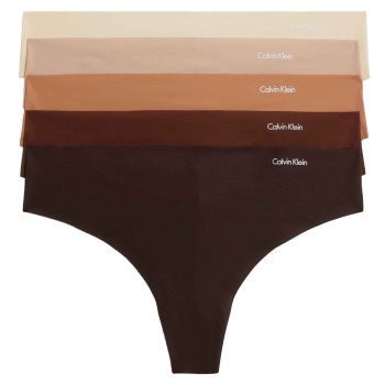 Calvin Klein Trusser 5P Invisible Thongs Flerfarvet Large Dame