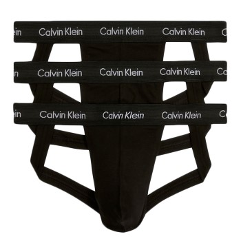 Calvin Klein 3P Jockstrap Sort bomuld Large Herre