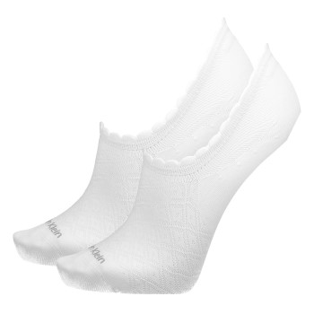 Calvin Klein Legwear Calvin Klein Strømper 2P Libby Diamond No Show Sock Hvid Strl 37/41 Dame