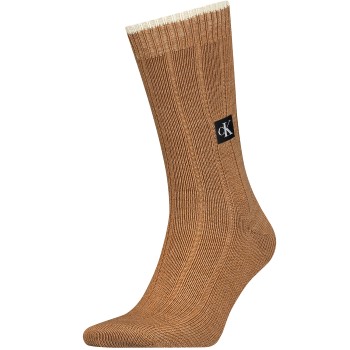 Calvin Klein Legwear Calvin Klein Strømper Men Icon Patch Sock Brun One Size Herre