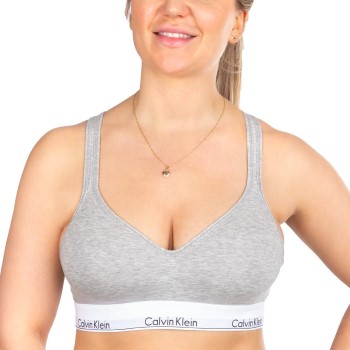 Calvin Klein Bh Modern Cotton Bralette Lift Grå Large Dame