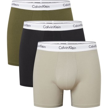 Calvin Klein 3P Modern Cotton Stretch Boxer Brief Khaki bomuld Large Herre