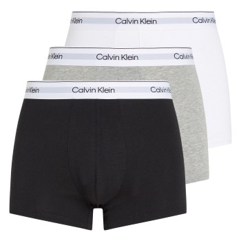 Calvin Klein 3P Modern Cotton Stretch Trunk Hvid/Grå bomuld Medium Herre