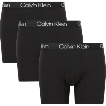 Calvin Klein 3P Modern Structure Recycled Boxer Brief Sort X-Large Herre