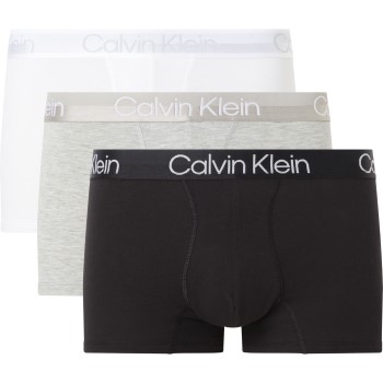 Calvin Klein 3P Modern Structure Recycled Trunk Hvid/Sort Large Herre