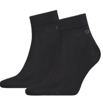 Calvin Klein Legwear Calvin Klein Strømper 2P Quarter Socks Sort Str 39/42 Herre