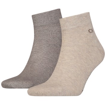 Calvin Klein Legwear Calvin Klein Strømper 2P Quarter Socks Brun Str 43/46 Herre