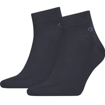 Calvin Klein Legwear Calvin Klein Strømper 2P Quarter Socks Marineblå Str 39/42 Herre