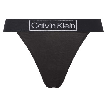 Calvin Klein Trusser Reimagined Heritage High Leg Thong Sort Small Dame